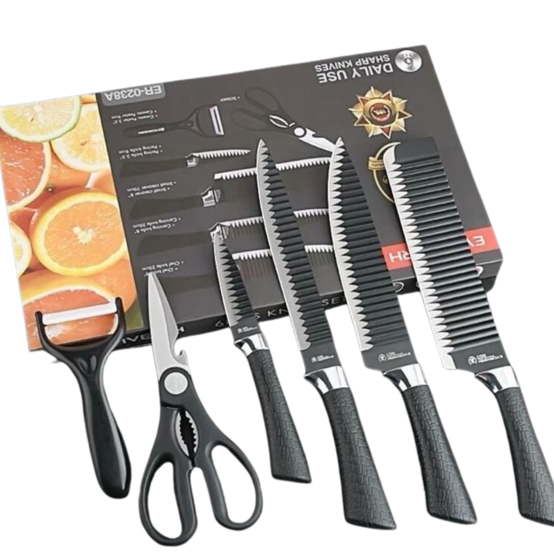 Set de cuchillos COLOR NEGRO